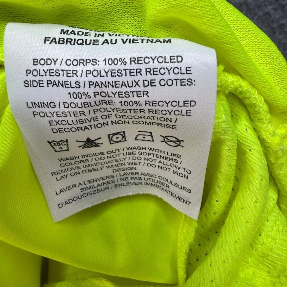Nike Running Shorts Dri-FIT Athletic Regular XL Neon Yellow Volt Mesh Panels
